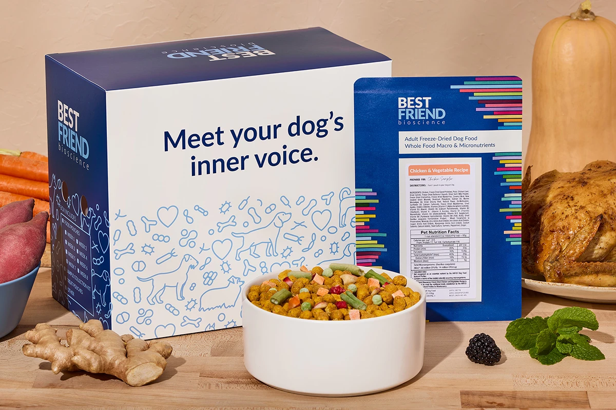 Chicken with vegetables - Premium freeze-dried recipe for dogs